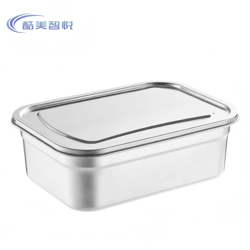 酷美智悦 304保鲜盒带钢盖40*28.5*12cm KM-BH116 个高清大图