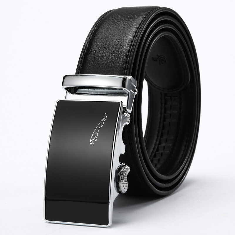 盛世尼曼男士皮带皮扣韩版潮流青年时尚黑色大气腰带男士裤带