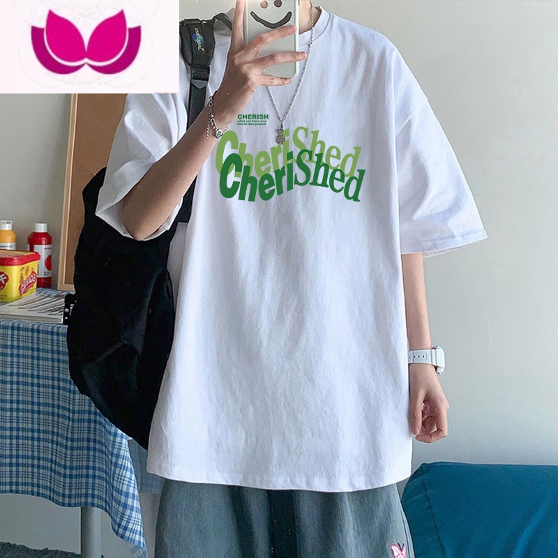 七斓短袖男夏季设计感小众宽松上衣服oversize半袖体恤ins潮牌t恤高清大图