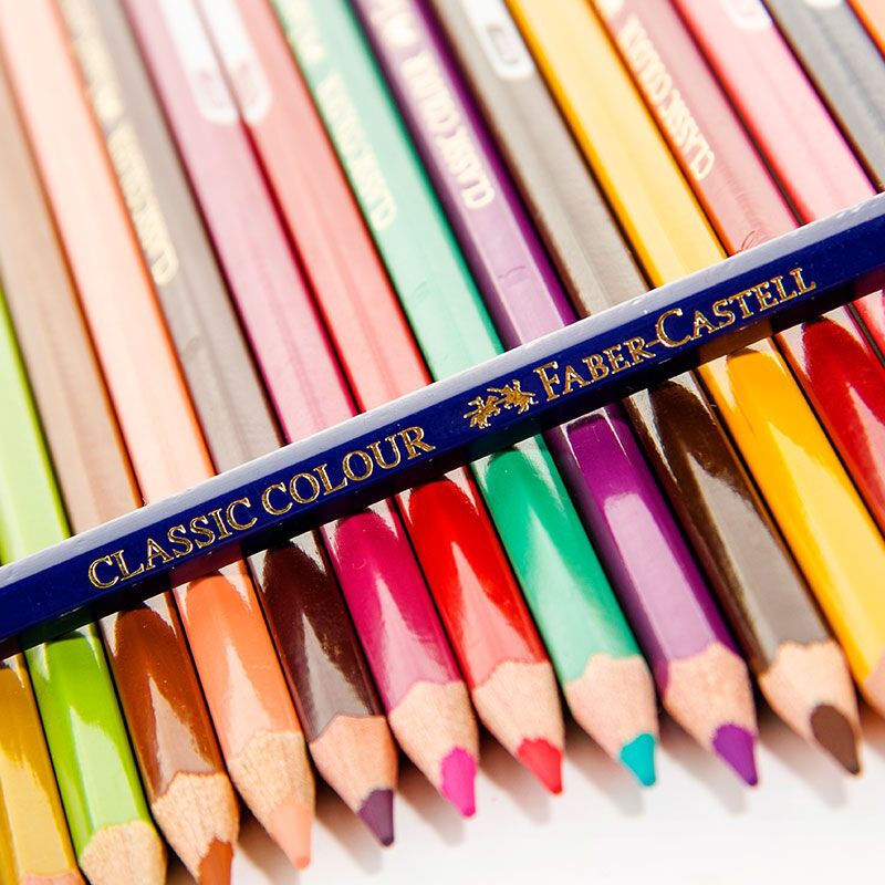 德国辉柏嘉(Faber-Castell)经典油性彩铅笔彩色铅笔24/36/48/60色绘画笔套装