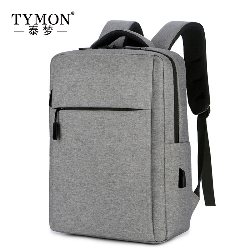 Tymon 休闲背包 简约电脑包 城市通勤商务背包 学生双肩包书包TM-S1110 灰色