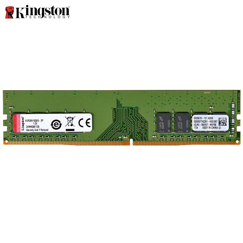 金士顿(Kingston)内存条DDR4 2666兼容2133 2400台式机内存 8G