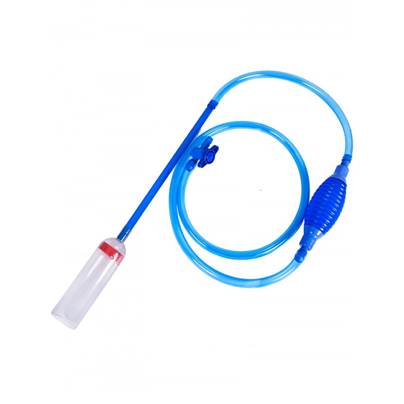 鱼缸换水器塑料吸水洗沙器清洁工具排污抽水管手动吸便器高清大图
