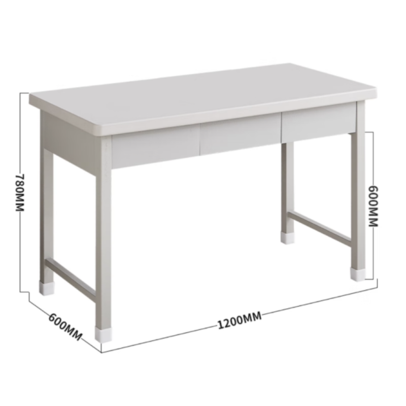 钢锐三抽学习桌长1200*宽600*高780