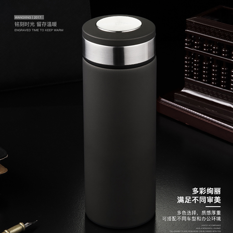 万象真空保温杯大容量时尚男女士304不锈钢水杯子商务车载泡茶杯