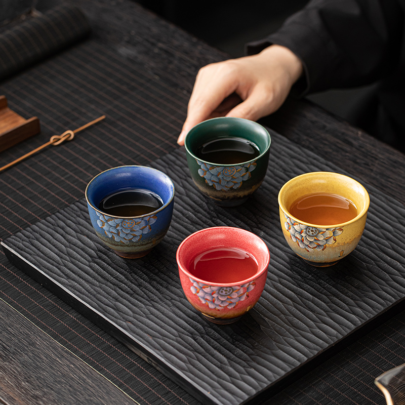 苏氏陶瓷(SUSHI CERAMICS)遇见敦煌祥荷主人杯个人杯品茗杯套装
