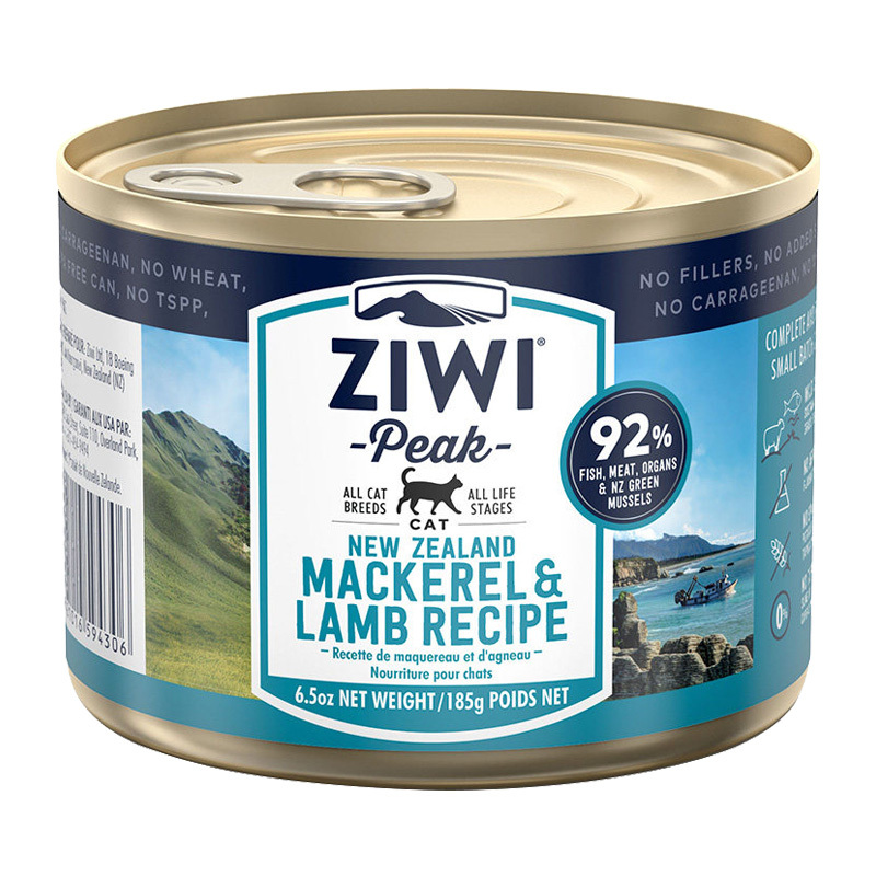 ziwi巅峰猫咪罐头马鲛鱼羊肉罐头185g