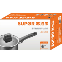 苏泊尔(SUPOR)奶锅不粘锅 麦饭石色小汤锅婴儿宝宝辅食锅NT16PA1 燃煤气电磁炉牛奶锅 16cm