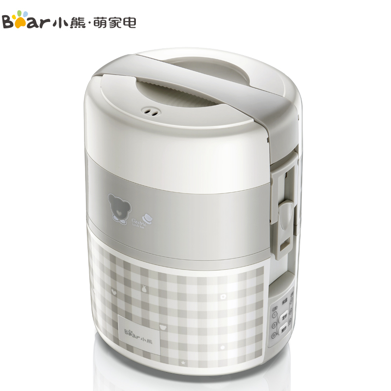 小熊(Bear)电热饭盒 DFH-A20D1 2升大容量双层饭盒 智能预约定时 304不锈钢蒸碗 电饭煲电饭盒