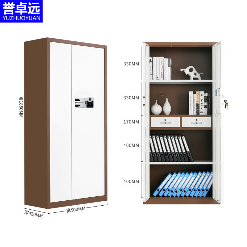 誉卓远通门咖白套保密柜国宝锁1800*900*420*1台