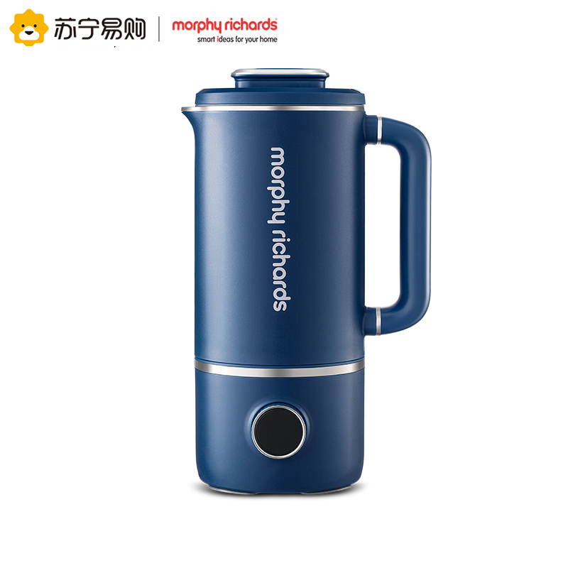 摩飞(Morphyrichards) 破壁机家用迷你 多功能加热豆浆机养生壶一机两用MR8200 轻奢蓝高清大图