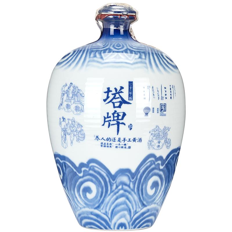 塔牌二十年陈年花雕酒 14度 5L 礼盒装 半干型 手工酿造黄酒