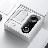 360 可视门铃D819智能摄像机摄像头家用电子猫眼高清夜视手机无线wifi远程监控器 访客识别视频通话+128G内存卡