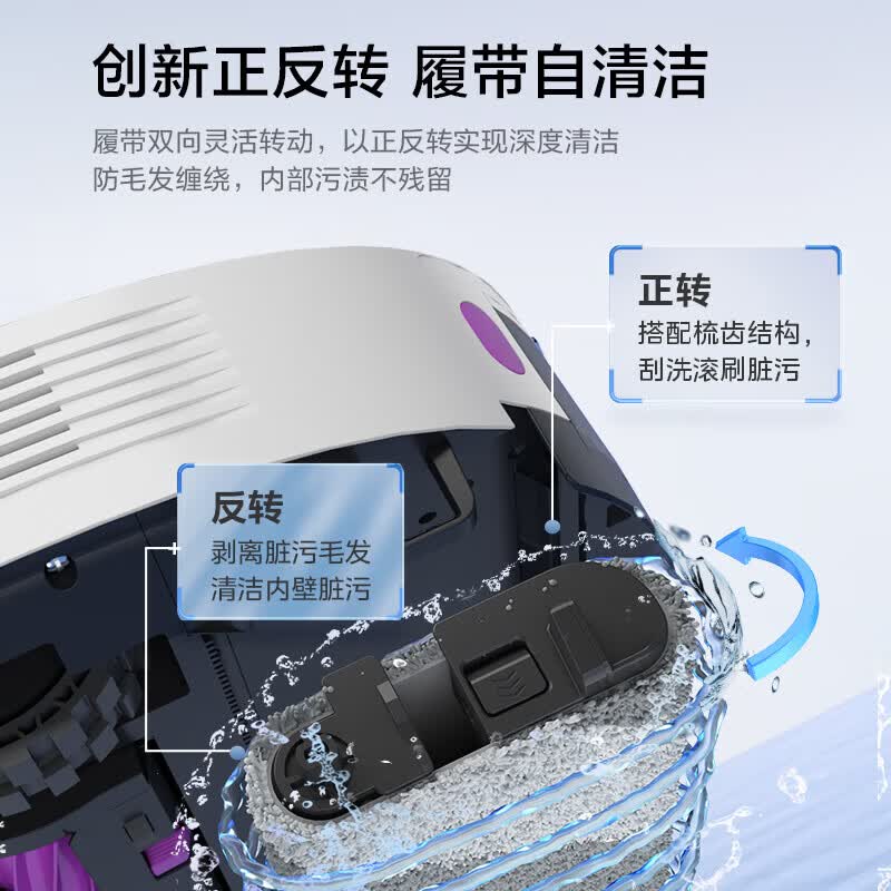 美的扫地机器人Midea扫拖一体智能定时地板清洁家用全自动吸尘拖地机器人高清大图