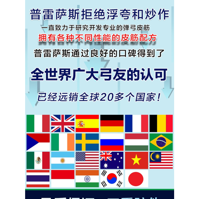 扁皮筋无架暴力加厚弹弓皮筋高弹力有架宽皮筋