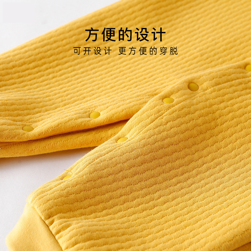 猫人宝宝保暖衣新生儿连体衣婴儿睡衣儿童秋装初生儿夹棉爬服哈衣