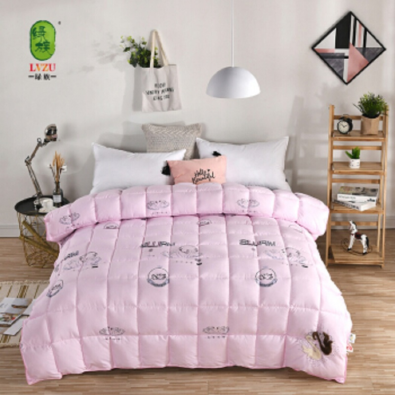 绿族(LVZU)赛达克/羽绒被 粉色200*230cm