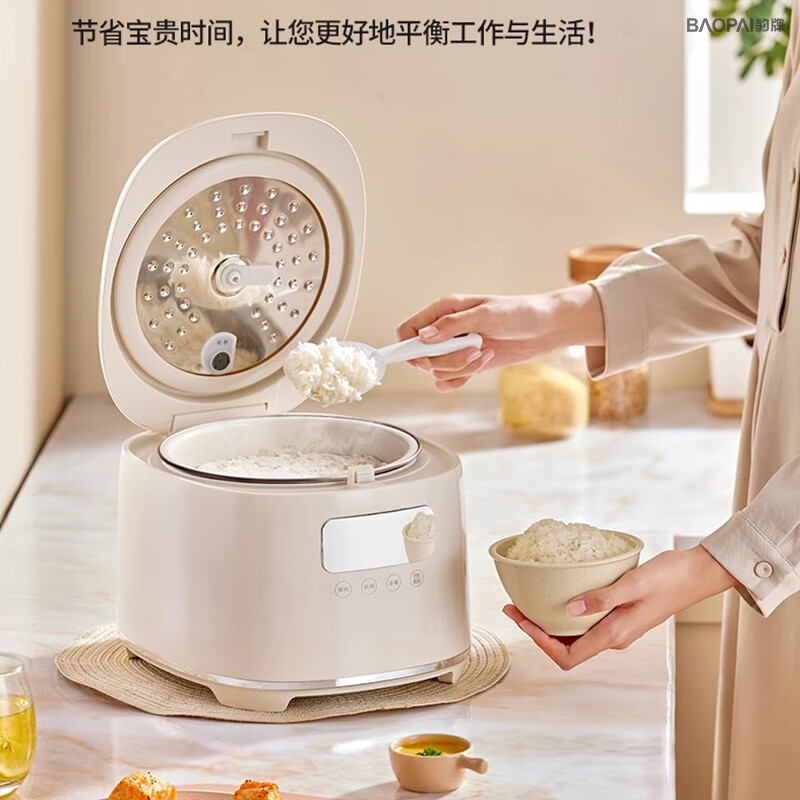 豹牌 BP-WB153 珐琅釉铸铁胆电饭煲高清大图
