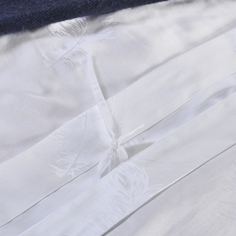 洛菲源 60*40S提花被套 星级酒店常用白色被套 160*230cm 条高清大图