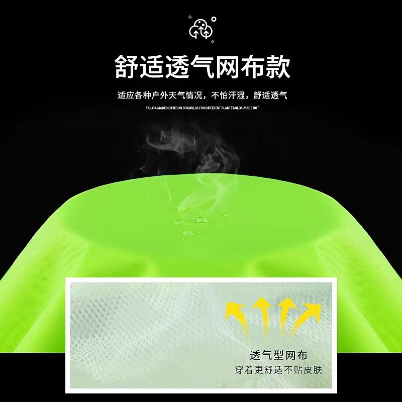 小窝厘 反光雨衣雨裤套装分体式雨衣 兰格绿 (M/L/XL/XXL)高清大图