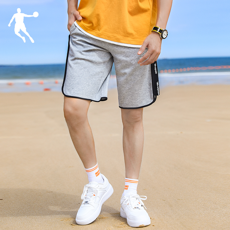 乔丹短裤男新款针织宽松篮球裤正品男士潮流运动五分裤子