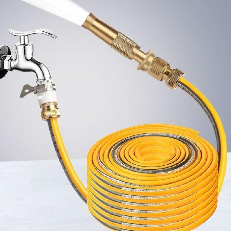 高压洗车水枪家用套装直喷枪浇花冲洗厨房园艺花洒神器四季柔软管-水枪;【全铜4分喷枪+4分接头】套装