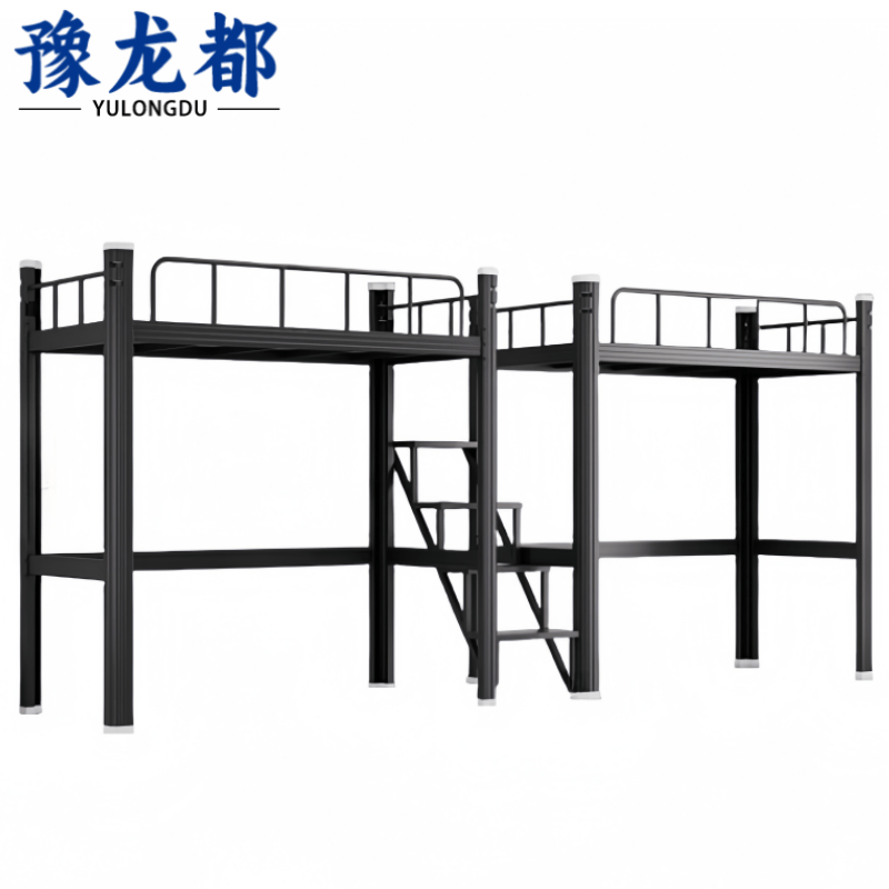 豫龙都双人铁艺床2*1.2m组高清大图