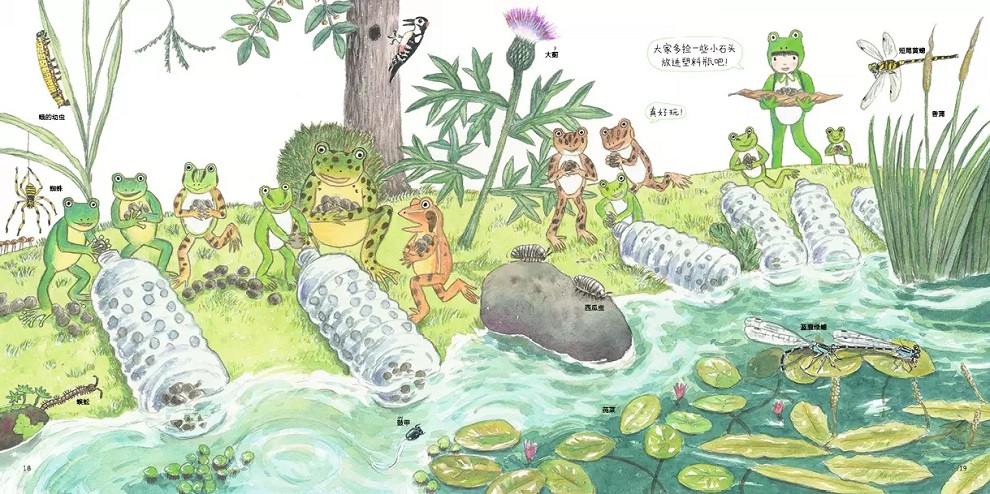 [醉染正版]变成了青蛙儿童绘本硬壳幼儿动物认知自然趣味科普绘本早教书松冈达英著作幼儿园阅读图画书3-6岁亲子共读宝宝睡前高清大图