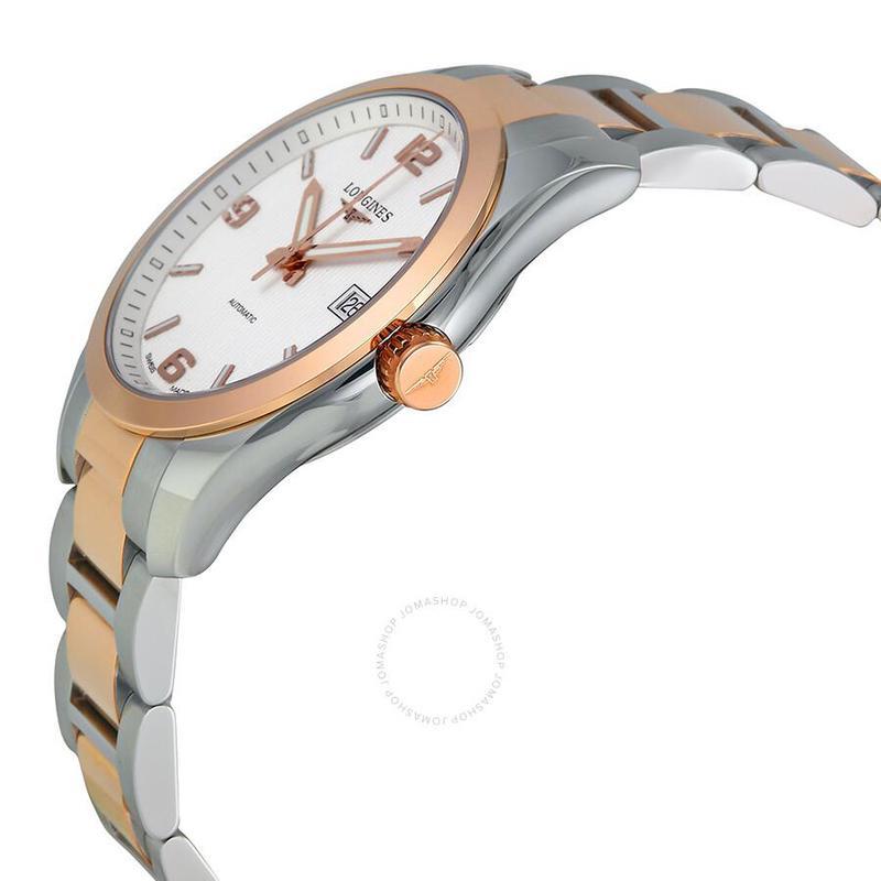 官方正品浪琴longines瑞士手表conquest钢带时尚商务40毫米机械男表l2