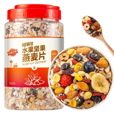 福事多 水果坚果燕麦片1000g*1罐