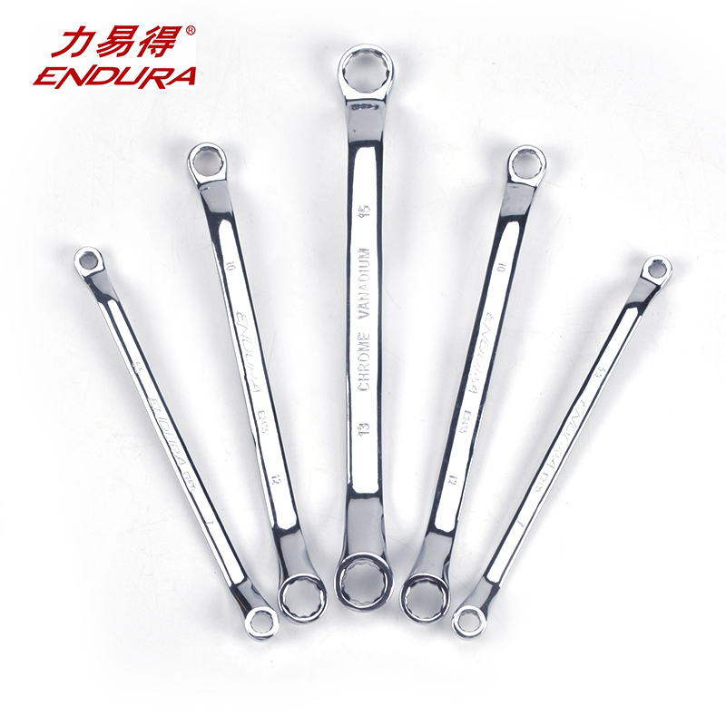 力易得(ENDURA)全抛光铬钒钢双头梅花扳手 22*24mm 货号E2447