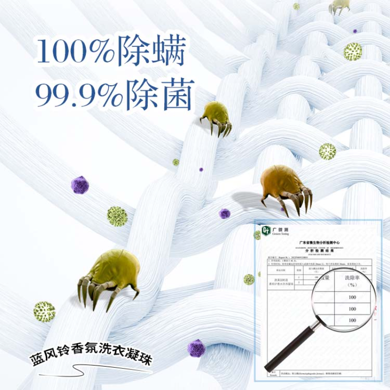 蔬果园 英国蓝风铃香氛洗衣凝珠 8g*42颗高清大图