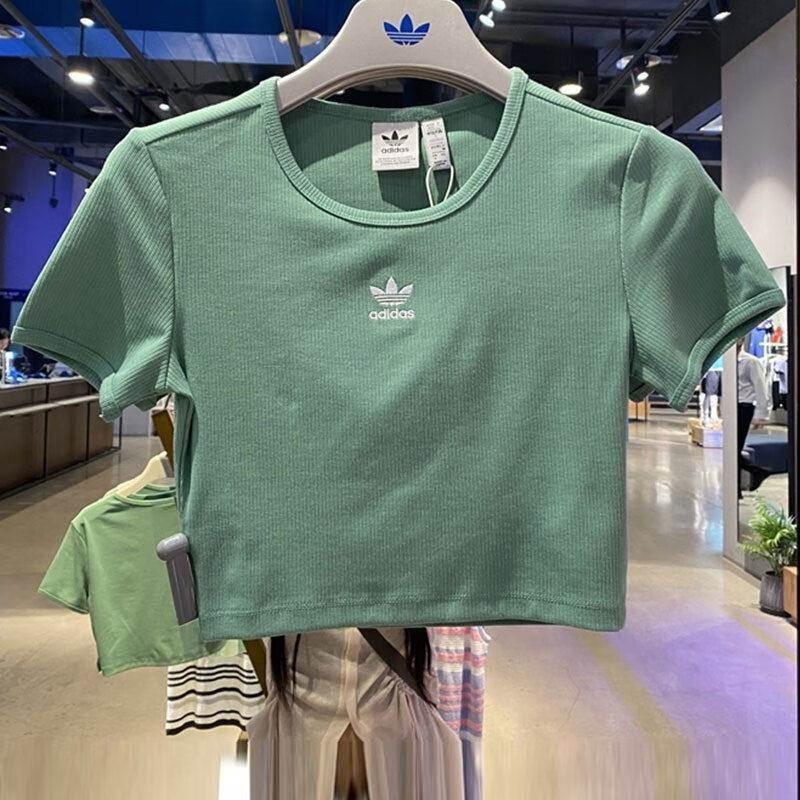 adidas/阿迪达斯三叶草女子新款运动休闲短袖T恤 IY9665 C