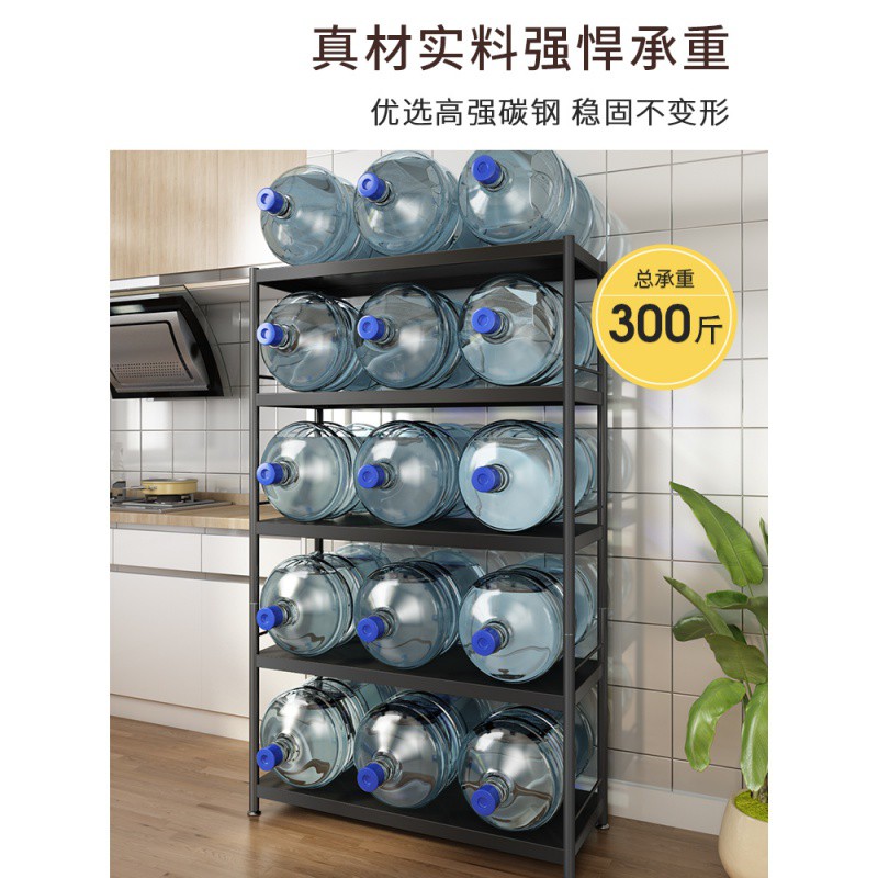 厨房落地多层置物架带抽屉收纳架家用微波炉架烤箱放锅架子收纳层架 三维工匠高清大图
