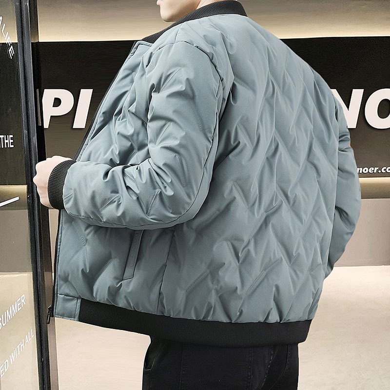 官方轻薄款冬季加厚保暖羽绒棉服男棒球领休闲棉衣外套冬装棉袄