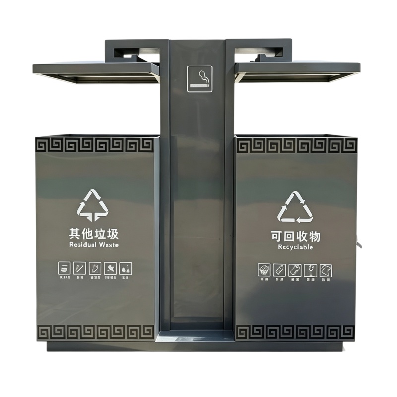 鑫木樽户外垃圾桶分类个高清大图