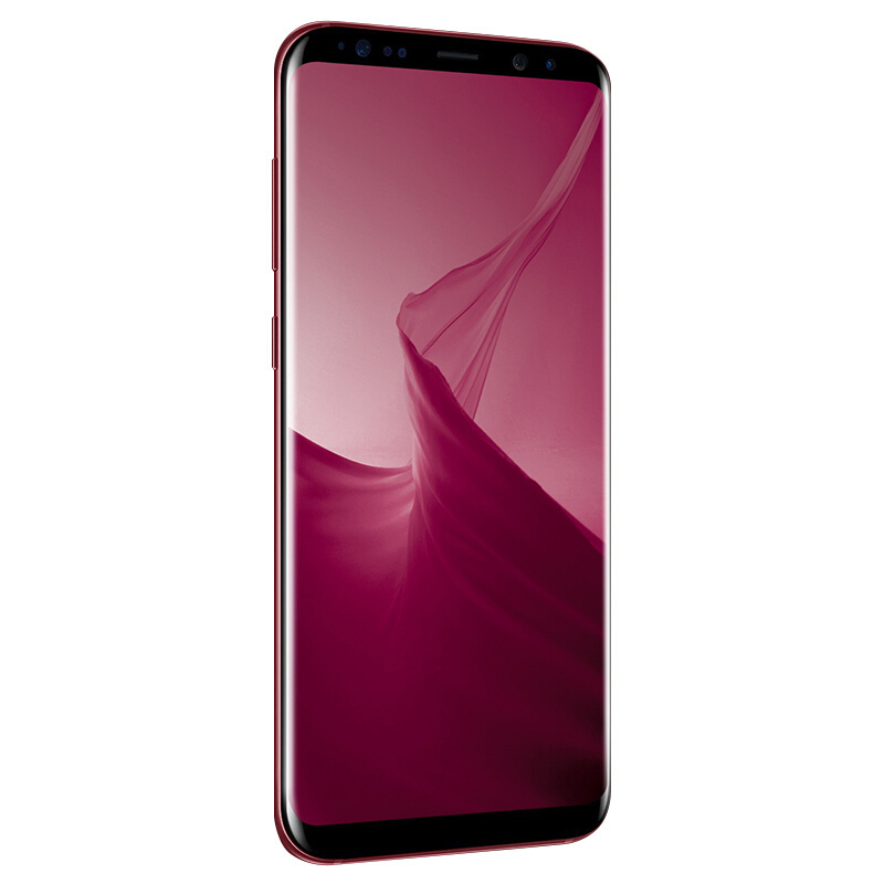 三星(SAMSUNG)GALAXY S8+手机双曲屏面部识别虹膜 全网通4G手机 128GB 醇酒红 港版 原装正品全新