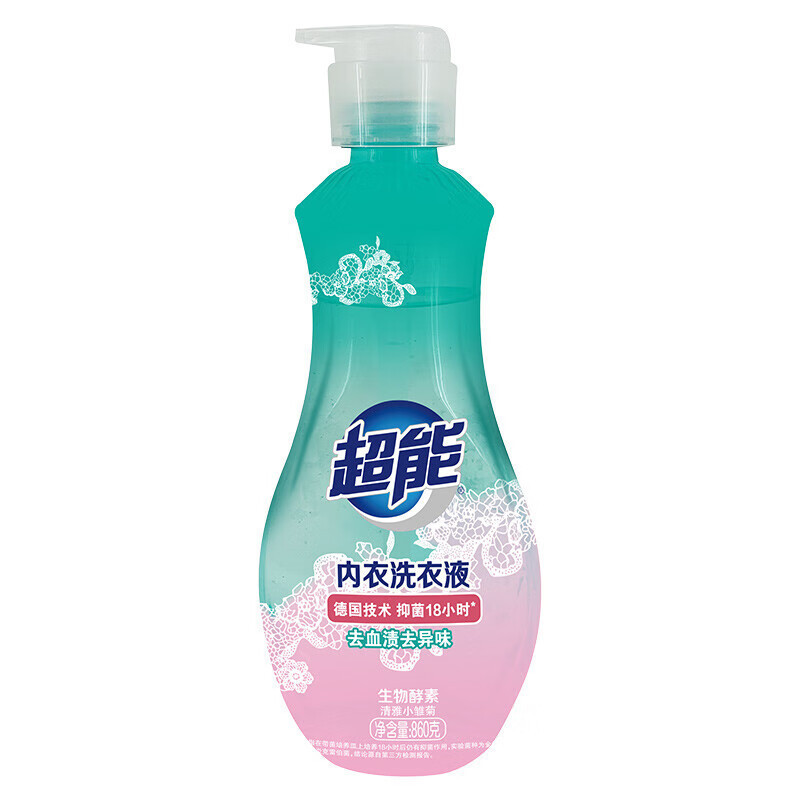超能内衣洗衣液860g(单位:瓶)新老包装随机发货