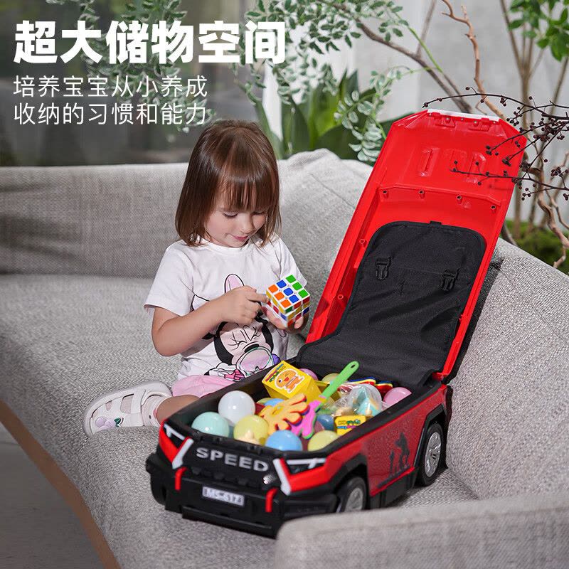 米迪象 儿童行李箱滑步车功能二合一超大容量超强承重可滑行 行李箱滑行车图片