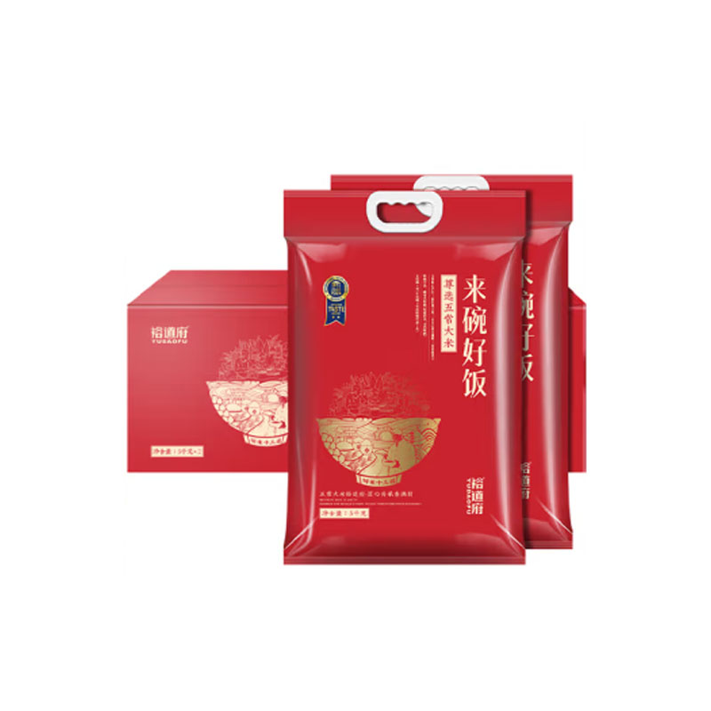 裕道府 来碗好饭 尊选五常大米5kg*2 真空包装(单位:箱)