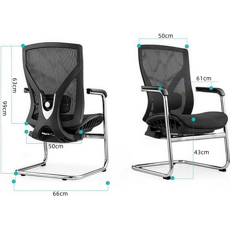豫龙都 人体工学椅 网面 把高清大图