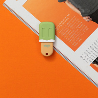 爱国者(aigo)U333雪糕推拉u盘 16GB 车载优盘手机电脑两用高速正品创意定制u盘 绿色