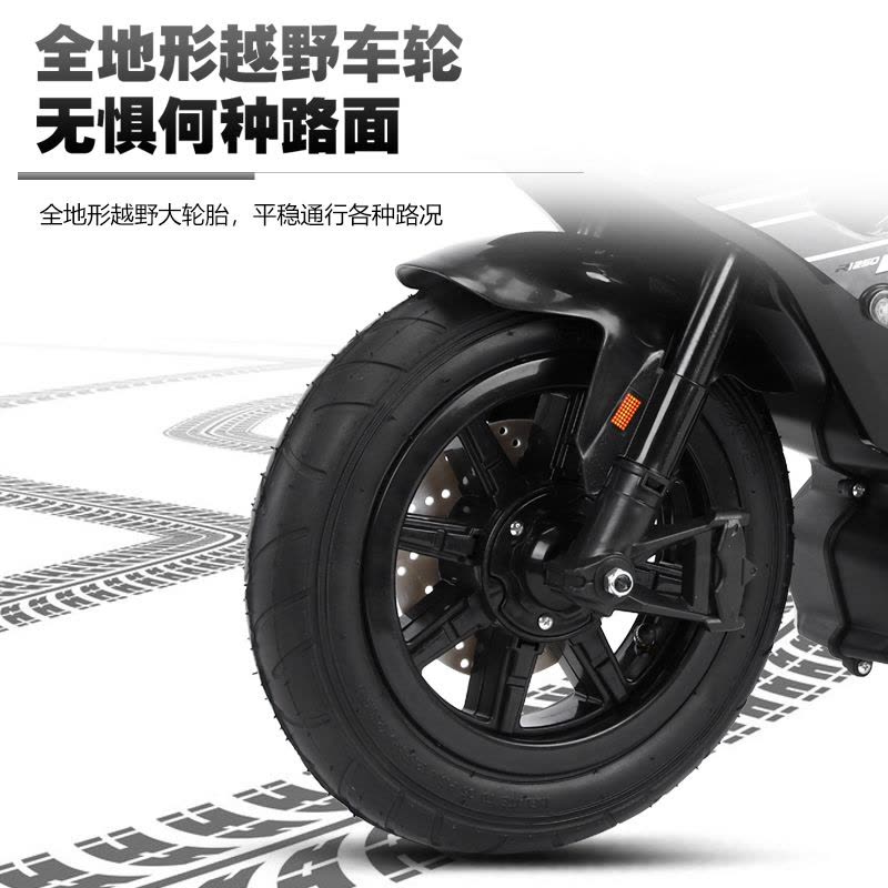 奇客电动车309儿童电动摩托车可坐人电瓶童车双电双驱越野车图片