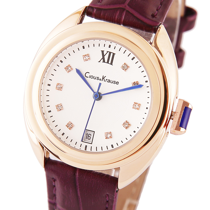 clouskrause简约防水手表百搭经典女石英表cko19w0026a