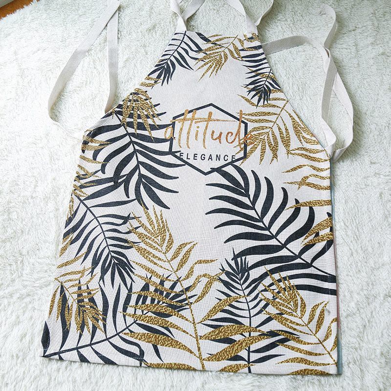 美式田园风围裙碎花小清新厨房家用ins成人园艺绿植时尚防污罩衣图片