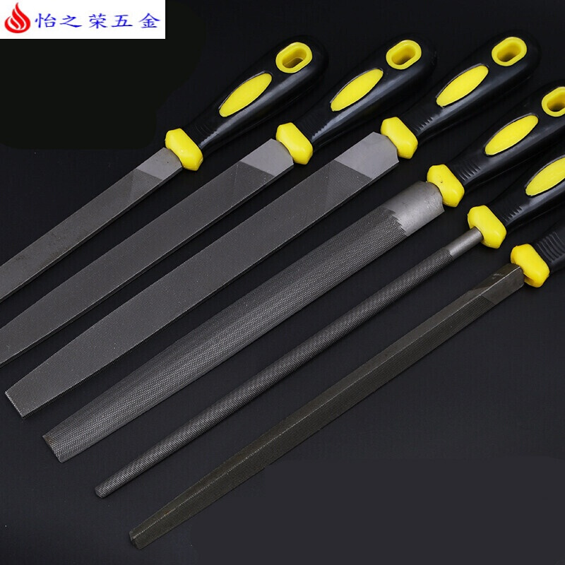 中齿锉刀钢锉木工金属钳工矬子打磨工具圆形半圆三角扁平合金挫刀 半圆锉10寸/锉长230mm