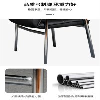 洛港 四脚办公椅 固定棋牌室麻将椅 家用高靠背带扶手网吧电脑椅办公椅