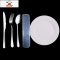 不锈钢刀叉西餐餐具牛排刀叉盘子套装 刀叉勺三件套家用牛排餐具 敬平 加厚叉+圆勺