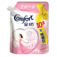金纺衣物护理剂 柔顺剂 护衣 柔软 持久留香 890ml带嘴立袋装890ml怡神薰衣草+890ml淡雅樱花 金纺