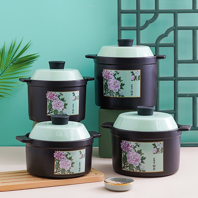 厨夫人CHOFOREN砂锅汤锅炖锅陶瓷煲美厨系列 CFR-480B 4.5L高清大图